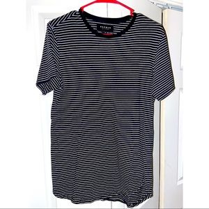 Pac Sun Black/White Striped T-shirt